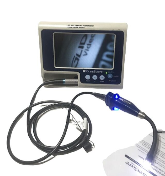 VERATHON Glidescope Portable GVL Video Laryngoscope Monitor W 3/4 Camera button Laryngoscope Laryngoscope