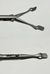 JARIT 625-142 Paddle Babcock Forceps, 10mm Roto-Lok, Ratchet Handle