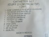 MEDCOMP Ref: ASPC24P-XL Split Cath lll Catheter Set, 10F x 24cm (Cuff 21cm from tip),  Exp. 10/2021