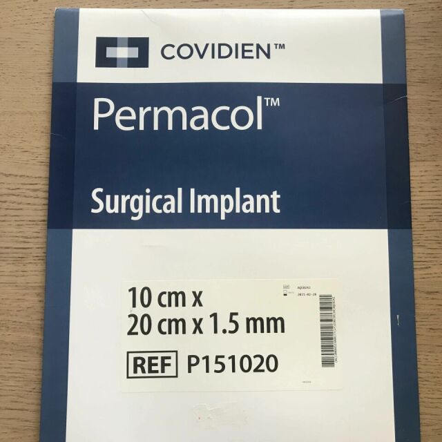 COVIDIEN P151020 Permacol Surgical Implant, 10cm x 20cm x 1.5mm (X)