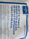 MEDLINE 5 Packs (4/pack) Blue O.R.Towels MDT2168284  (*J19/Y63*)  MDT2168284 Blue O.R.Towels