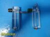 TIMETER Lot of 2  Instrument Corporation Model 0-16-0-3 Oxygen Regulators