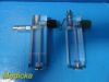 TIMETER Lot of 2  Instrument Corporation Model 0-16-0-3 Oxygen Regulators