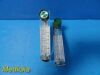 TIMETER Lot of 2  Instrument Corporation Model 0-16-0-3 Oxygen Regulators
