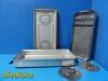 CASMED Case Med Sterilization Container 23 x11.5x4"  W/ Basket & Retention Plates