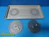 CASMED Case Med Sterilization Container 23 x11.5x4"  W/ Basket & Retention Plates