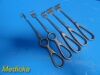 V. MUELLER Lawton Stile Assorted Volkman  Retractors, 4 & 6 Prongs, Blunt