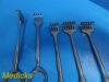 V. MUELLER Lawton Stile Assorted Volkman  Retractors, 4 & 6 Prongs, Blunt