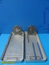 GLOBAL MEDICAL Globus Medical Instrument Sterilization Case W/ Baskets & Retention Plates