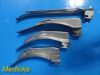 Lot of 6 Rusch Sunmed W.A Assorted MAC/MIL Standard Laryngoscope Blades