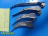 Lot of 6 Rusch Sunmed W.A Assorted MAC/MIL Standard Laryngoscope Blades