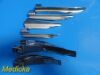 6X Foregger MAC,MIL,WIS,WIS-Hipple, Bennetts Assorted Laryngoscope Blades
