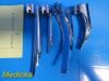 6X Foregger MAC,MIL,WIS,WIS-Hipple, Bennetts Assorted Laryngoscope Blades