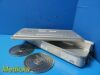 CASMED Case Med Sterilization   Container W/ Lid & Retention Plates