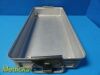 CASMED Case Med Sterilization   Container W/ Lid & Retention Plates