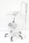 BURDICK MT802R-EKG Gas Spring varieble Height EKG Cart Burdick Eclipse 850 w/cable arm, device cup EKG