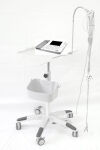 CONTEC MT802R-EKG Gas Spring varieble Height EKG Cart contec ECG1200G with cable arm, device cups EKG
