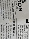 ARGON Co-Axial Introducer Needle MCXS1810BP Exp. 01-2025 (#E7) MCXS1810BP Co-Axial Introducer Needle
