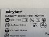 STRYKER Lot of 2 Ezout Blade Pack 60mm 7812-060-001K Exp. 05-2022 (E7) 7812-060-001K Ezout Blade Pack 60mm