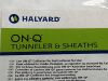 HALYARD Lot of 10 On-Q Tunneler & Sheaths T17X8  Exp.2022-09  (C11)  T17X8 ON-Q Tunneler & Sheaths