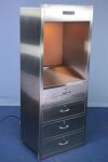 AMSCO O.R. Storage Console w/   Light Stainless Medical Cabinet