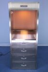 AMSCO O.R. Storage Console w/   Light Stainless Medical Cabinet
