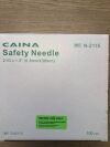 JIANGSU CAINA MEDICAL CO. N-2115 CAINA, Safety Needle 21G X 1.5in (100/Box)