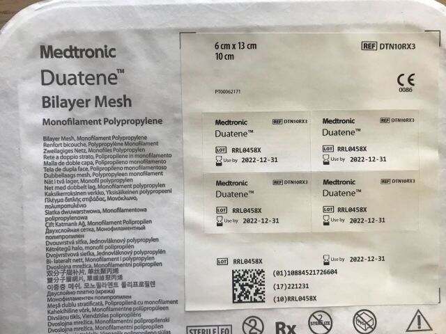 MEDTRONIC DTN10RX3 Duatene Bilayer Mesh 10cm