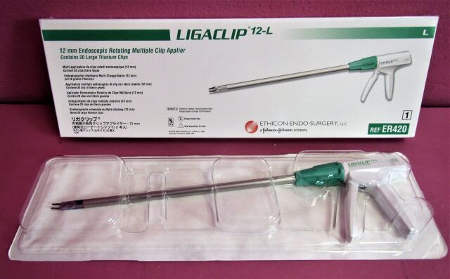 ETHICON ENDO-SURGERY (2) Ethicon 12-L LigaClip 12mm Endoscopic Rotating Multiple  Ligaclip Clip Appliers (Exp 11/2023)