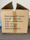 MADE IN CHINA Disposable Blue PE Apron (REF: HL12080) - 1 Case of 200 Pieces - 1 Case of 200 Pieces