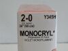 ETHICON 2 Boxes of 36 Monocryl Y345H Exp.2021-11 (B36)  Y345H Monocyl