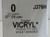 ETHICON Lot of 108 Vicryl Coated J376H Exp.2022-08  (G3) J376H Vicryl Coated