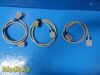 MARQUETTE Lot of 3 GE  Electronics Inc 409752-001 Interface Cable, Blue