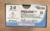 ETHICON 8833H Prolene Polypropylene Blue Monofilament Non-Absorbable Suture, 2-0 (36/Box)
