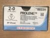ETHICON 8833H Prolene Polypropylene Blue Monofilament Non-Absorbable Suture, 2-0 (36/Box)
