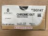 ETHICON SG14T Chromic Gut, Undyed Absorbable Suture, 0 (24/Box)