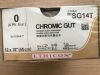 ETHICON SG14T Chromic Gut, Undyed Absorbable Suture, 0 (24/Box)
