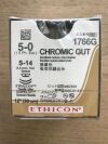 ETHICON 1766G Chromic Gut, Undyed Absorbable Suture, 5-0 (12/Box)