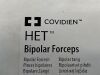 COVIDIEN Het Bipolar Forceps 180-1022  Exp.2022-04  (B5) 180-1022 Het Bipolar Forceps
