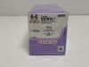 ETHICON Box of 12 Coated Vicryl J843G  Exp.2020-11  (H27) J843G Coated Vicryl