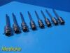 INTUITIVE SURGICAL Lot of 8  420002-07 8mm, Regular, DaVinci Instrument