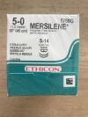 ETHICON 1760G Mersilene Polyester Fiber Suture, White Braided, 5-0 18in. (12/Box)