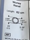 MERIT MEDICAL Lot of 2 Worley Renal WORLVI-75-5-62-55-RE  Exp.2022-06  (Z2) WORLVI-75-5-62-55-RE Worley Renal