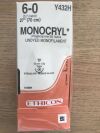 ETHICON Y432H Monocryl* (Poliglecaprone 25) Suture Undyed Monofilament, 27in (36/Box) (x)