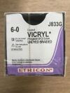 ETHICON J833G Vicryl* Coated Polyglactin 910 Suture Undyed Braided, 18in (12/Box)