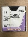 ETHICON J835G Vicryl* Coated Polyglactin 910 Suture Undyed Braided, 18in (12/Box)