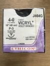 ETHICON J464G Vicryl* Coated Polyglactin 910 Suture Violet Braided, 18in (12/Box)