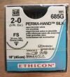 ETHICON 685G Perma-Hand Silk, 2-0 18in (12/Box)