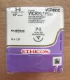 ETHICON VCP493G Vicryl Coated Plus Antibacterial Polyglactin 910 Suture, 5-0 18in (12/Box) (x)