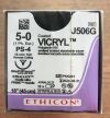 ETHICON J506G Vicryl Coated Polyglactin 910 Absorbable Suture, 5-0 18in (12/Box)